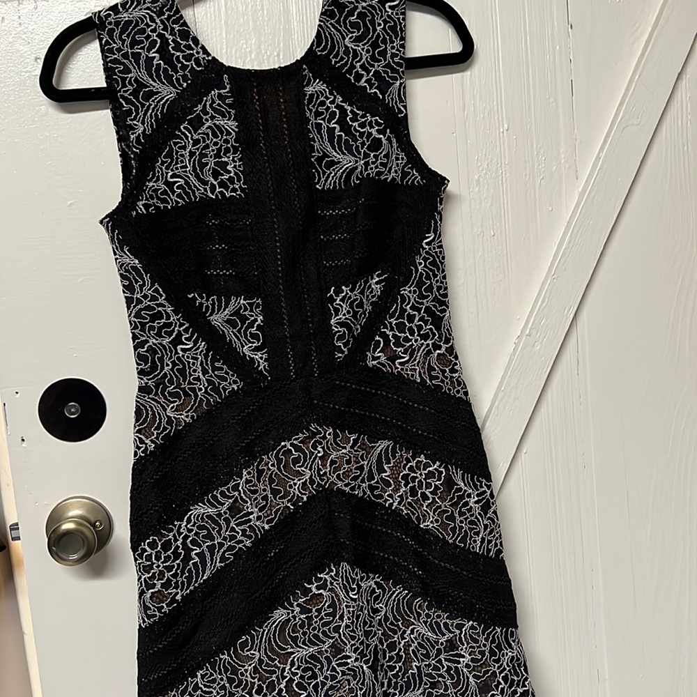 BCBG Maxazaria Tasha style lace dark blue dress NWT